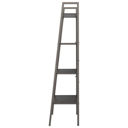 Standregal mit 4 Böden Schwarz 56x35x140 cm - Pazzar.ch