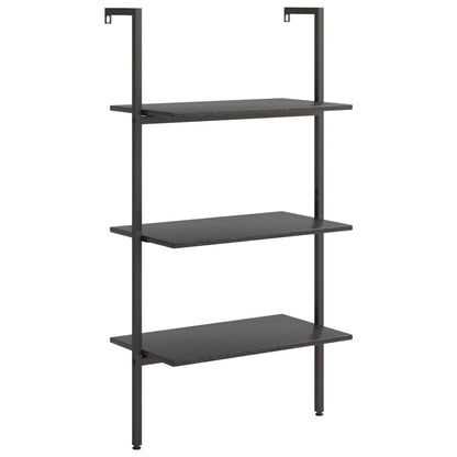 Leiterregal mit 3 Böden Schwarz 64x35x120,5 cm - Pazzar.ch