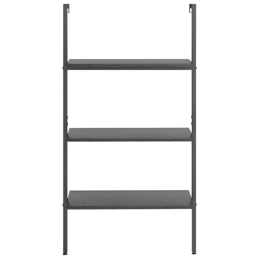 Leiterregal mit 3 Böden Schwarz 64x35x120,5 cm - Pazzar.ch