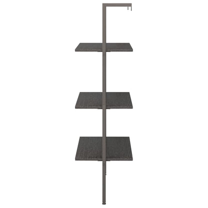 Leiterregal mit 3 Böden Schwarz 64x35x120,5 cm - Pazzar.ch