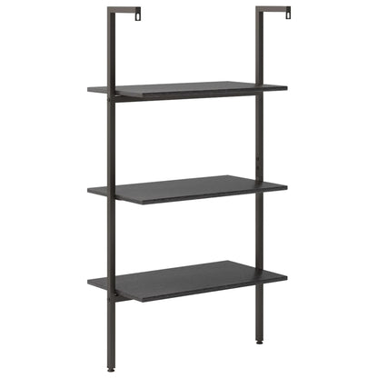 Leiterregal mit 3 Böden Schwarz 64x35x120,5 cm - Pazzar.ch