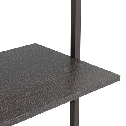Leiterregal mit 3 Böden Schwarz 64x35x120,5 cm - Pazzar.ch