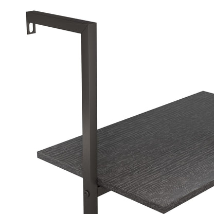 Leiterregal mit 3 Böden Schwarz 64x35x120,5 cm - Pazzar.ch