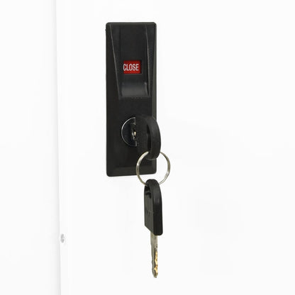 Büroschrank mit Schiebetür Weiß 90x40x180 cm Stahl - Pazzar.ch