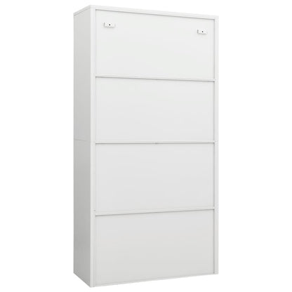 Schließfachschrank Weiß 90x40x180 cm Stahl - Pazzar.ch