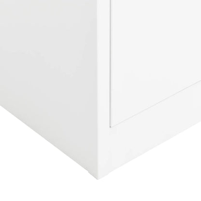 Schließfachschrank Weiß 90x40x180 cm Stahl - Pazzar.ch