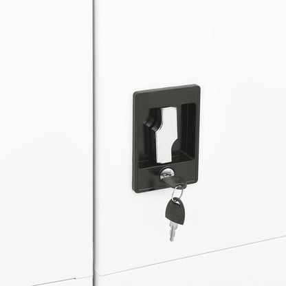 Schließfachschrank Weiß 90x40x180 cm Stahl - Pazzar.ch