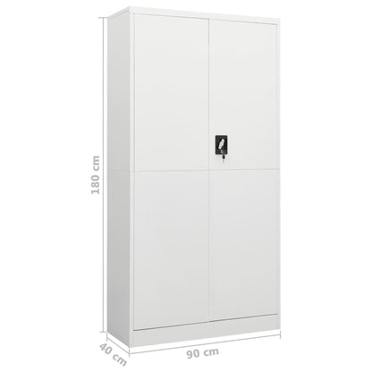 Schließfachschrank Weiß 90x40x180 cm Stahl - Pazzar.ch