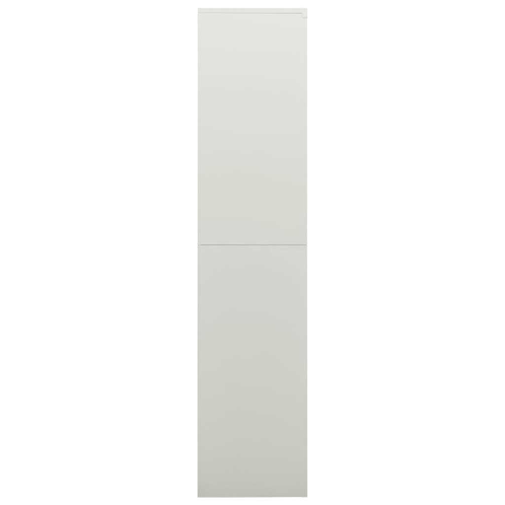 Schließfachschrank Hellgrau 90x40x180 cm Stahl