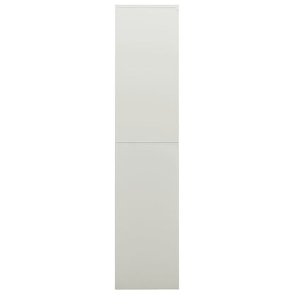 Schließfachschrank Hellgrau 90x40x180 cm Stahl - Pazzar.ch