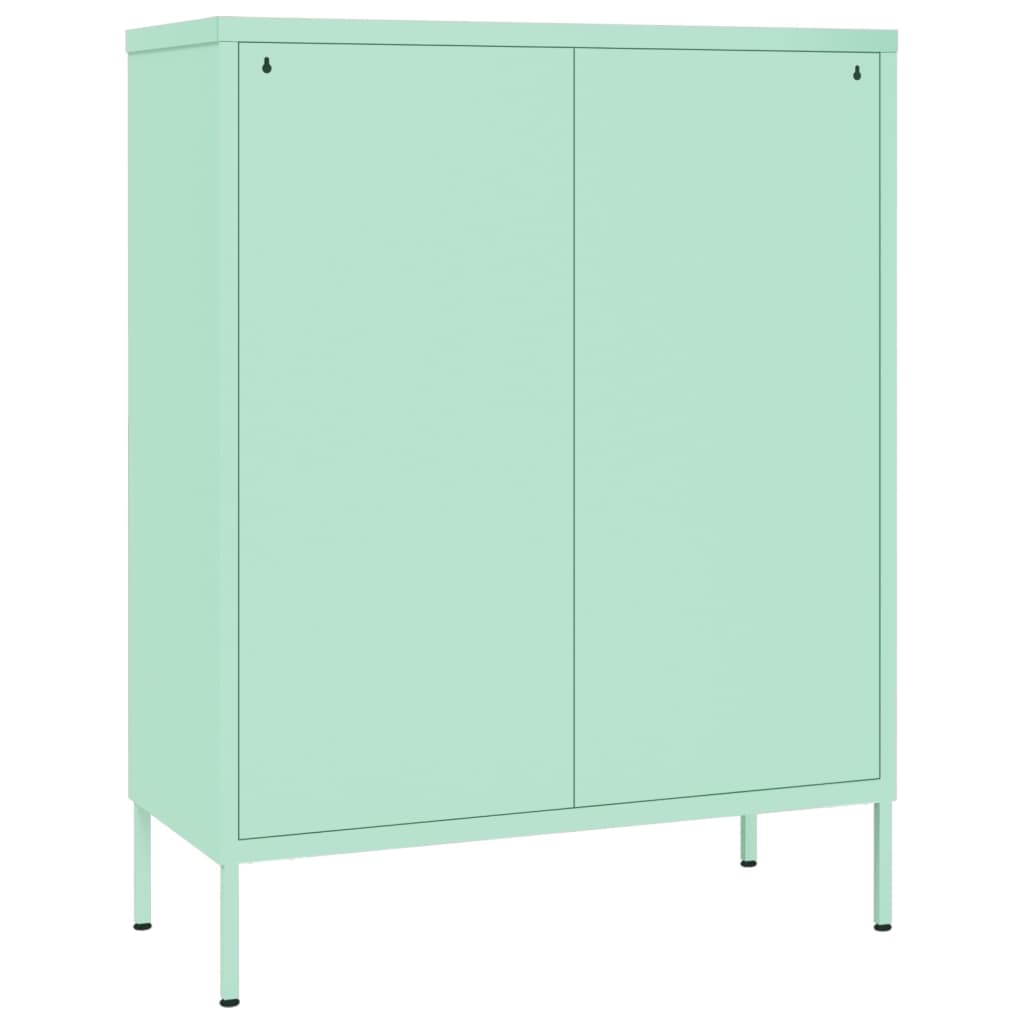 Schubladenschrank Minzgrün 80x35x101,5 cm Stahl - Pazzar.ch