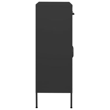 Lagerschrank Anthrazit 80x35x101,5 cm Stahl - Pazzar.ch