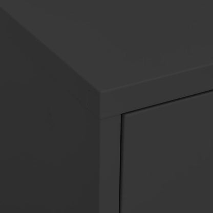 Lagerschrank Anthrazit 80x35x101,5 cm Stahl - Pazzar.ch