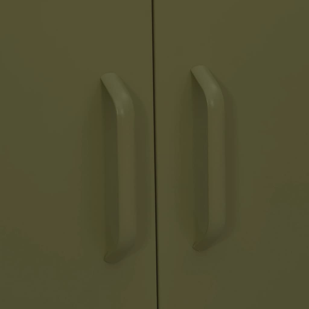 Lagerschrank Olivgrün 80x35x101,5 cm Stahl - Pazzar.ch