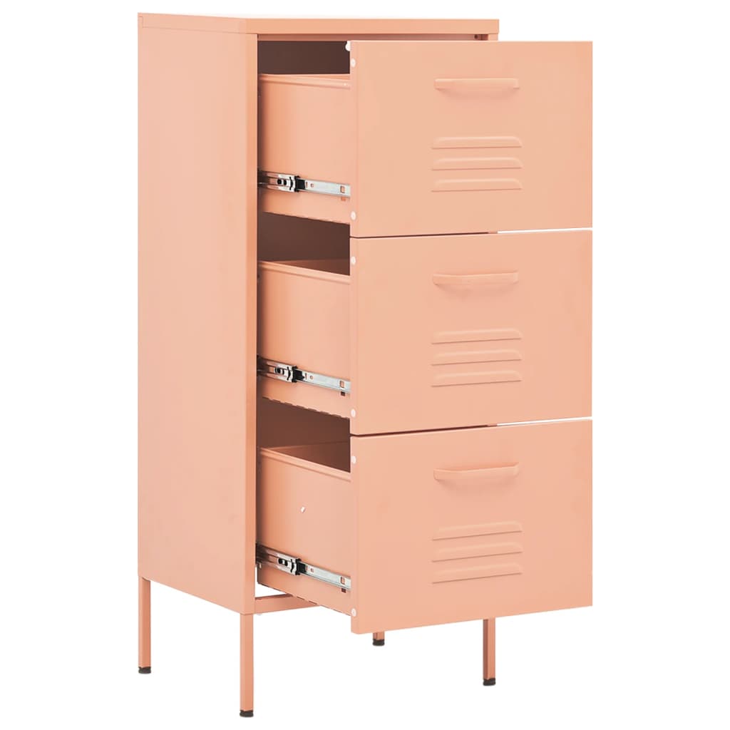 Lagerschrank Rosa 42,5x35x101,5 cm Stahl