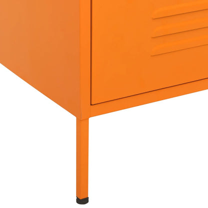 Kommode Orange 80x35x101,5 cm Stahl - Pazzar.ch