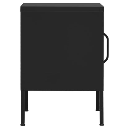 Nachttisch Schwarz 35x35x51 cm Stahl - Pazzar.ch