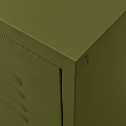 TV-Schrank Olivgrün 105x35x50 cm Stahl - Pazzar.ch