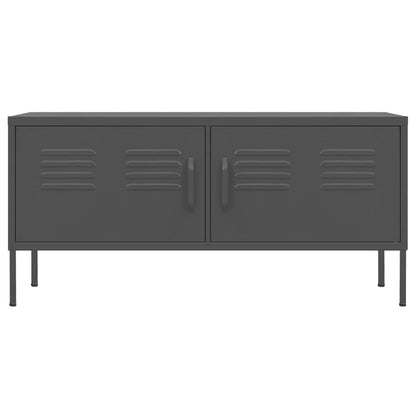 TV-Schrank Anthrazit 105x35x50 cm Stahl - Pazzar.ch