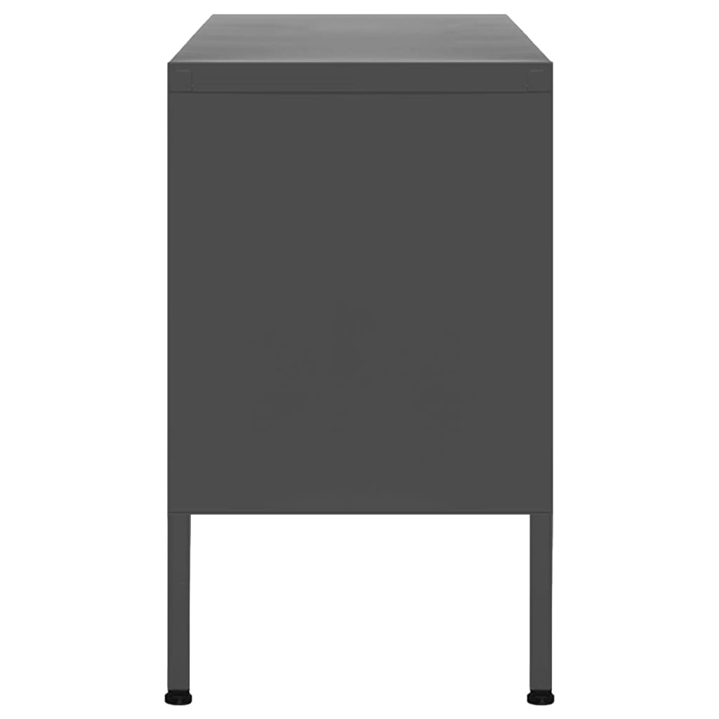 TV-Schrank Anthrazit 105x35x50 cm Stahl - Pazzar.ch