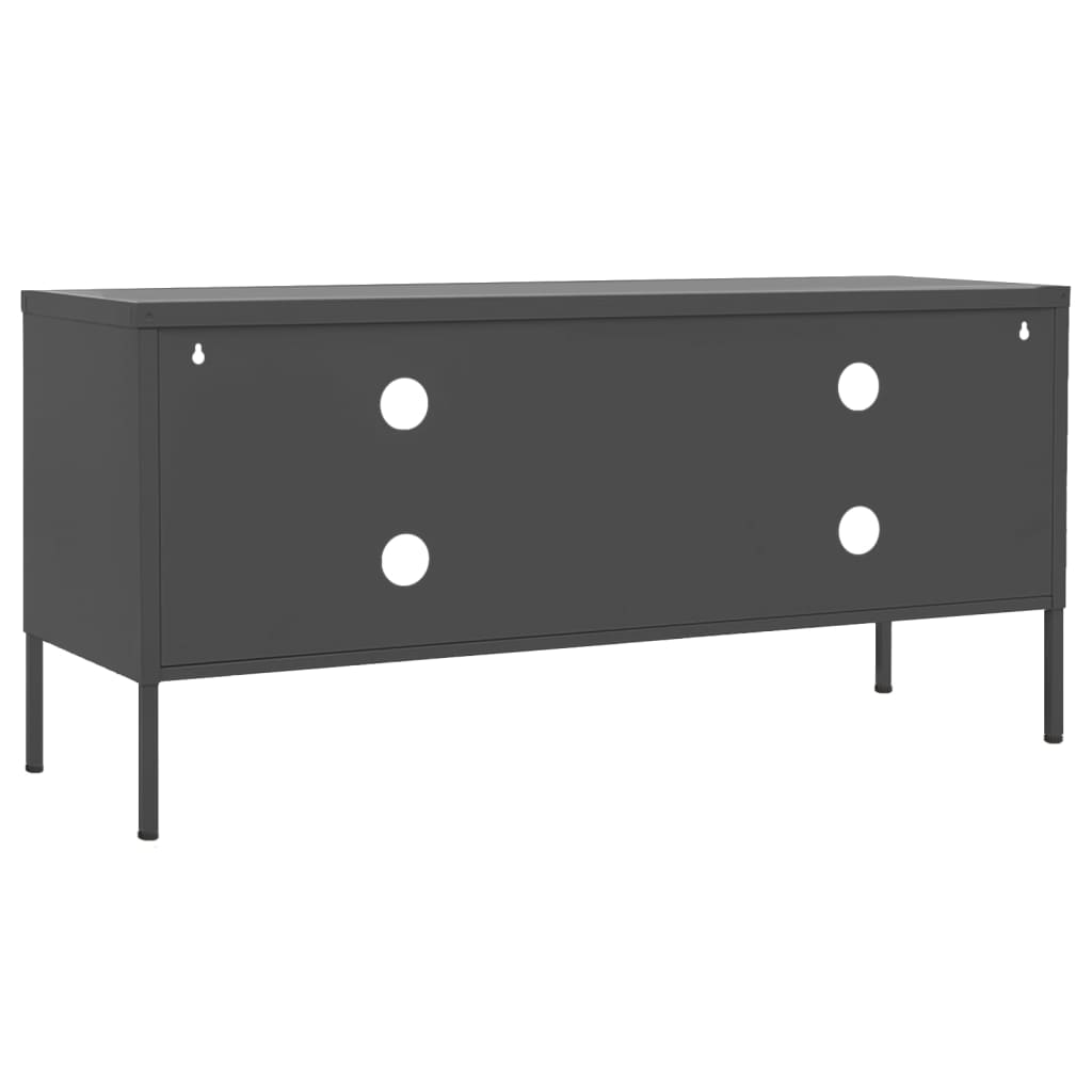 TV-Schrank Anthrazit 105x35x50 cm Stahl - Pazzar.ch