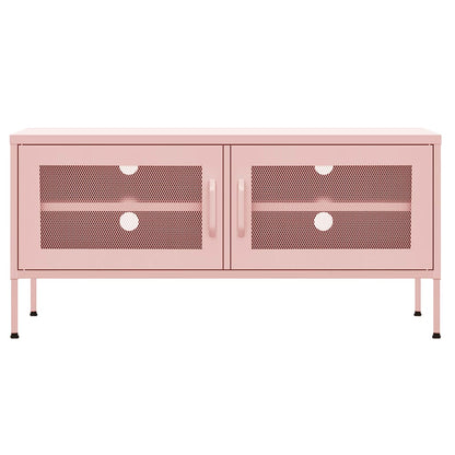 TV-Schrank Rosa 105x35x50 cm Stahl - Pazzar.ch