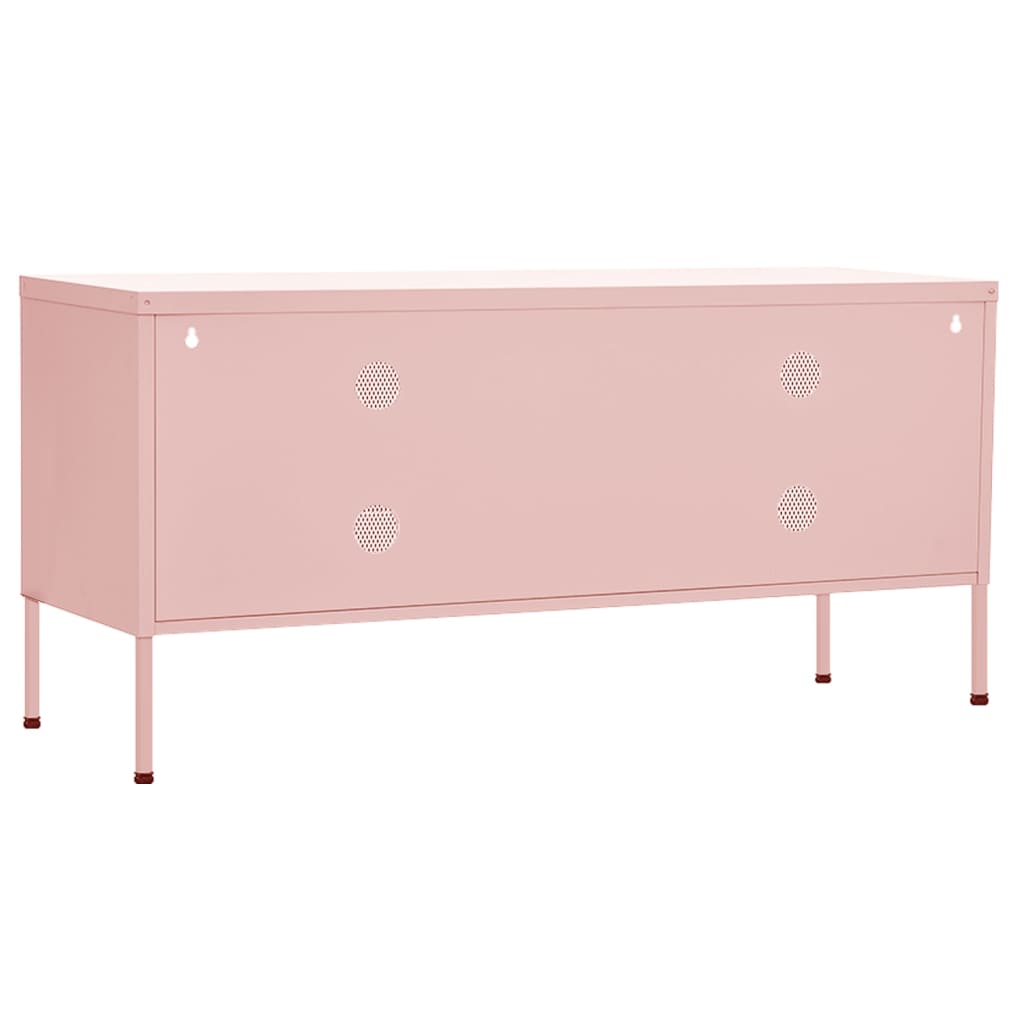 TV-Schrank Rosa 105x35x50 cm Stahl - Pazzar.ch