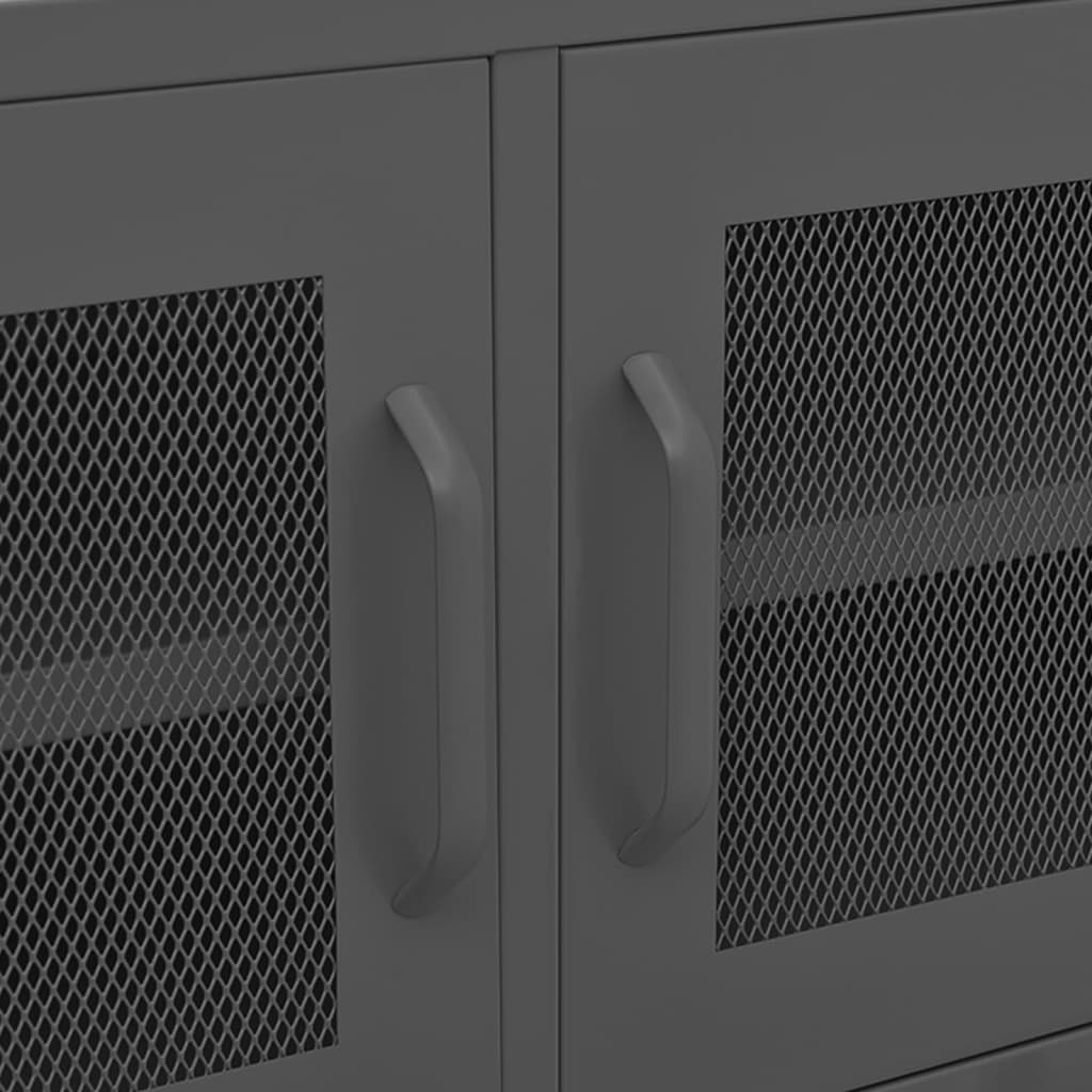 TV-Schrank Anthrazit 105x35x50 cm Stahl - Pazzar.ch