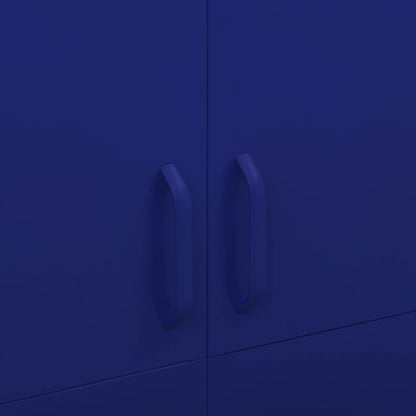 Kleiderschrank Marineblau 90x50x180 cm Stahl - Pazzar.ch