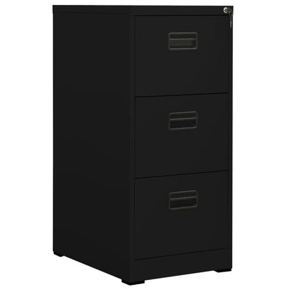 Aktenschrank Schwarz 46x62x102,5 cm Stahl - Pazzar.ch