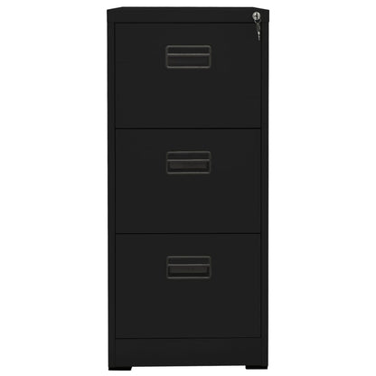 Aktenschrank Schwarz 46x62x102,5 cm Stahl - Pazzar.ch