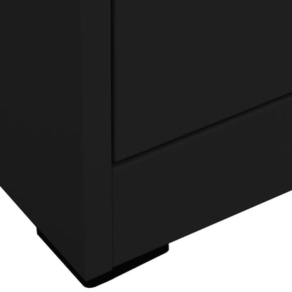 Aktenschrank Schwarz 46x62x102,5 cm Stahl - Pazzar.ch