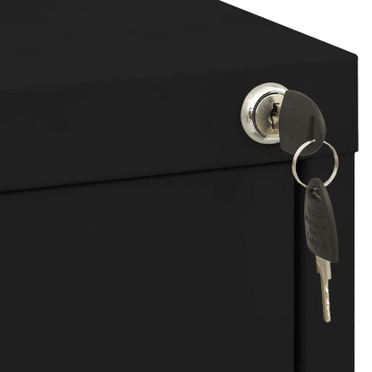 Aktenschrank Schwarz 46x62x102,5 cm Stahl - Pazzar.ch