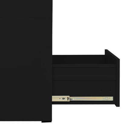 Aktenschrank Schwarz 46x62x102,5 cm Stahl - Pazzar.ch