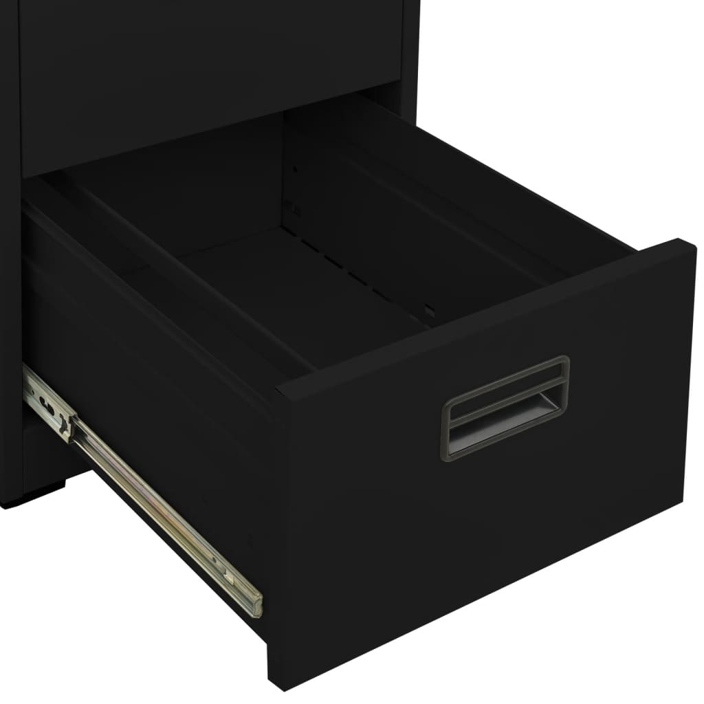Aktenschrank Schwarz 46x62x102,5 cm Stahl - Pazzar.ch