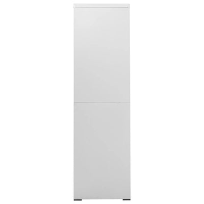 Aktenschrank Hellgrau 90x46x164 cm Stahl - Pazzar.ch