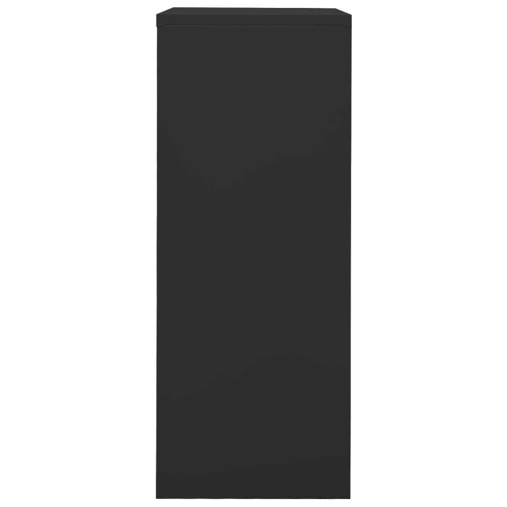Büroschrank Anthrazit 90x40x102 cm Stahl - Pazzar.ch