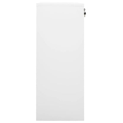 Büroschrank Weiß 90x40x102 cm Stahl - Pazzar.ch