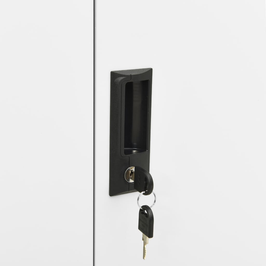 Büroschrank Weiß 90x40x102 cm Stahl - Pazzar.ch