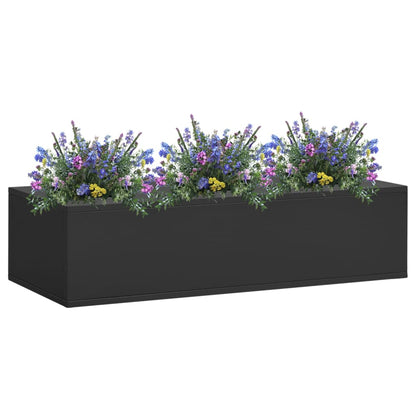 Büro-Blumenkasten Anthrazit 90x40x23 cm Stahl - Pazzar.ch