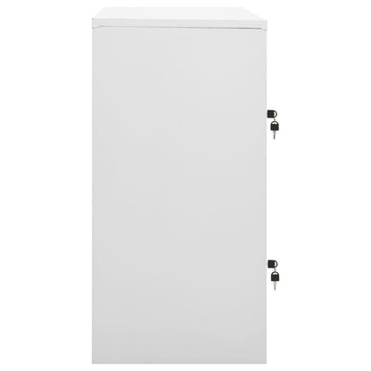 Schließfachschrank Hellgrau 90x45x92,5 cm Stahl - Pazzar.ch