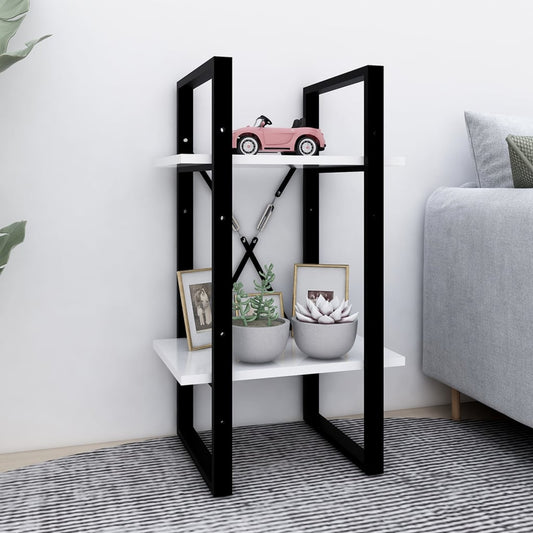 Bücherregal 2 Fächer Weiß 40x30x70 cm Holzwerkstoff - Pazzar.ch