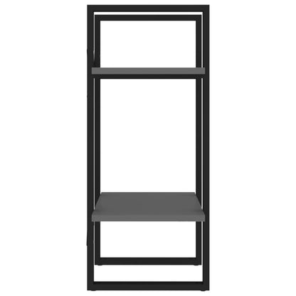 Bücherregal 2 Fächer Grau 40x30x70 cm Holzwerkstoff - Pazzar.ch