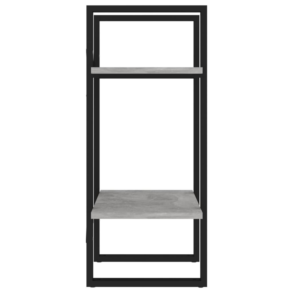 Bücherregal 2 Fächer Betongrau 40x30x70 cm Holzwerkstoff - Pazzar.ch