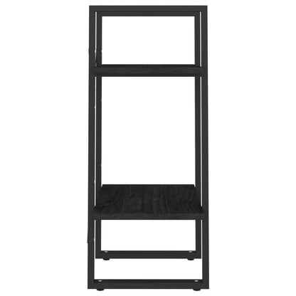 Bücherregal 2 Fächer Schwarz 40x30x70 cm Kiefer Massivholz - Pazzar.ch