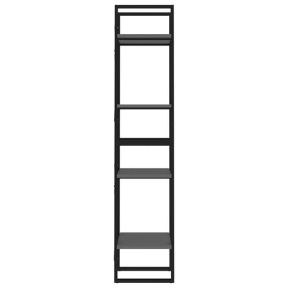 Bücherregal 4 Fächer Grau 40x30x140 cm Holzwerkstoff - Pazzar.ch
