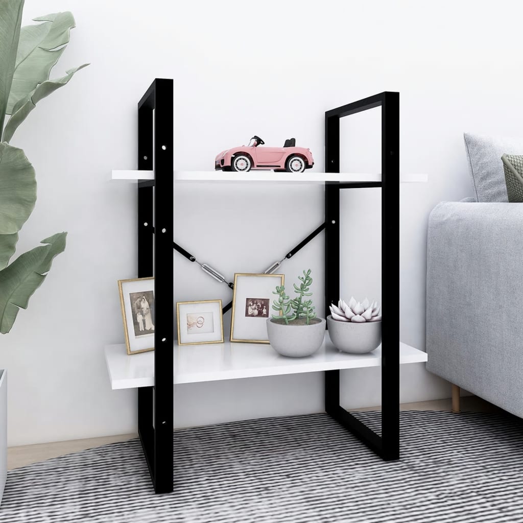 Bücherregal 2 Fächer Weiß 60x30x70 cm Holzwerkstoff - Pazzar.ch