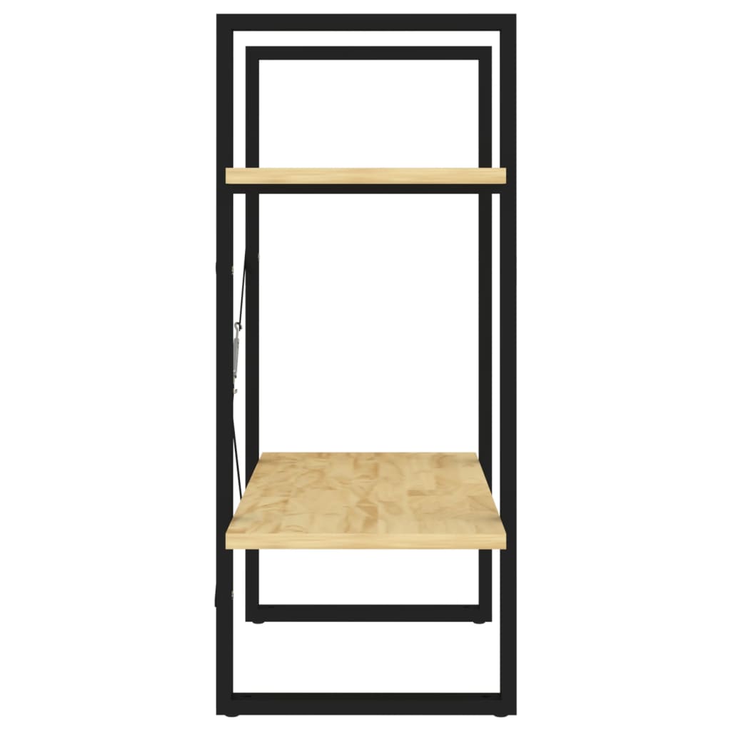 Bücherregal 2 Böden 60x30x70 cm Massivholz Kiefer - Pazzar.ch