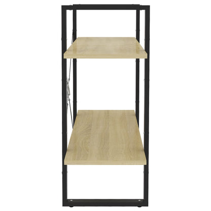 Bücherregal 2 Fächer Sonoma-Eiche 80x30x70 cm Holzwerkstoff - Pazzar.ch