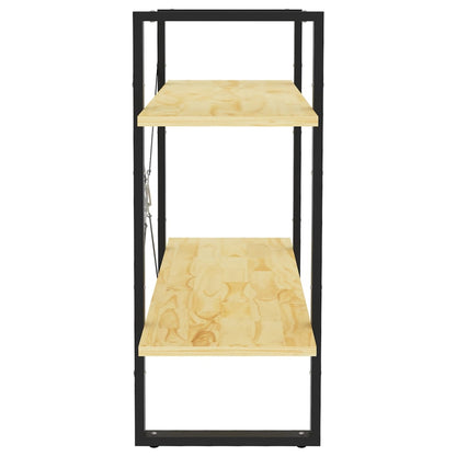 Bücherregal 2 Böden 80x30x70 cm Massivholz Kiefer - Pazzar.ch